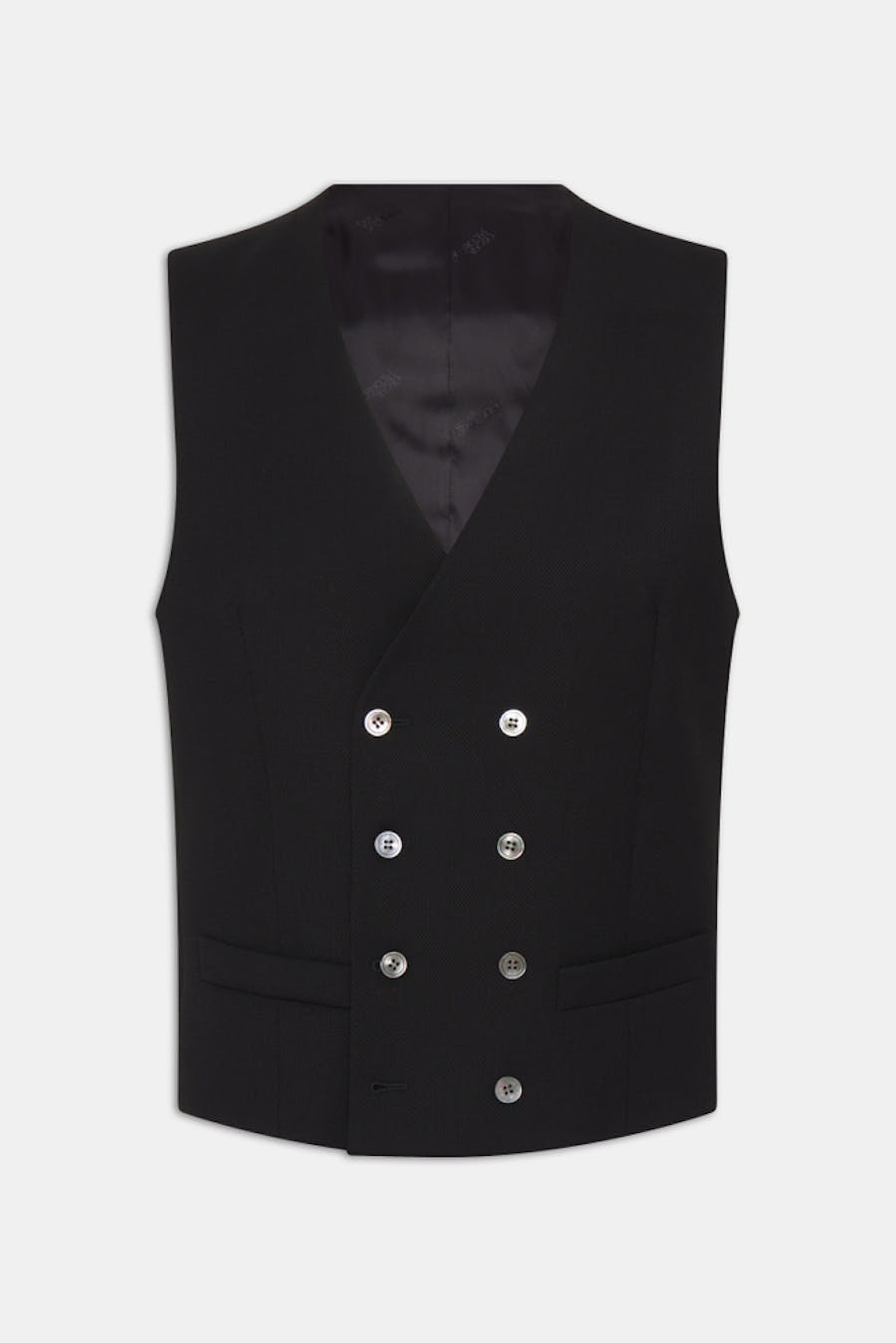 Regular Fit Dobbeltspent Vest Tropical Wool