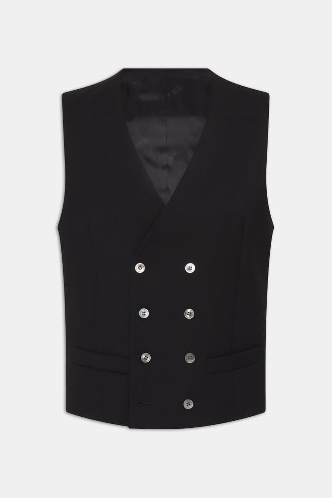 Regular Fit Dobbeltspent Vest Tropical Wool