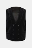 Regular Fit Dobbeltspent Fløyelsvest