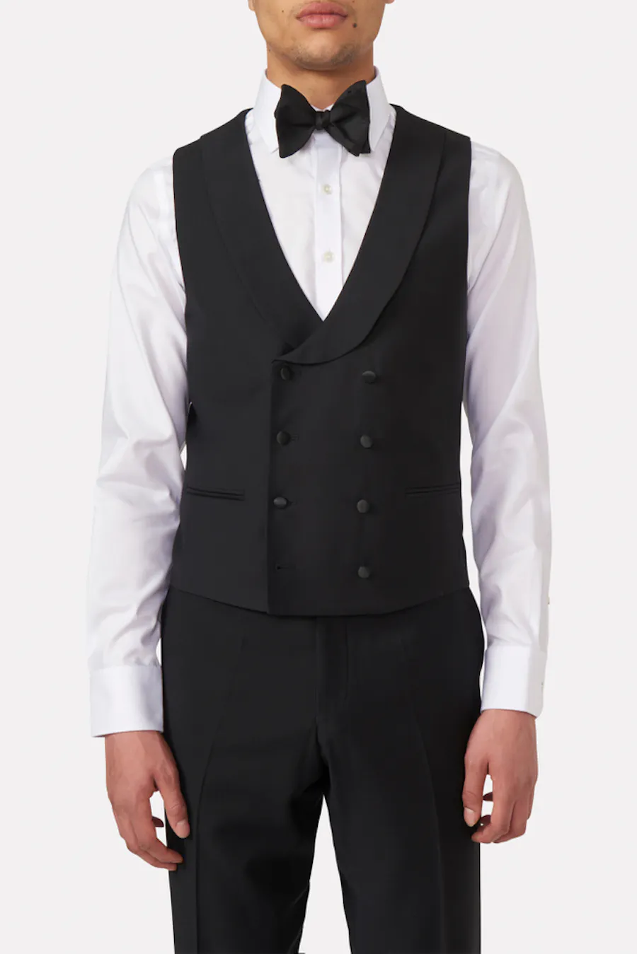 Regular Fit Dobbeltradet Microstructure Vest
