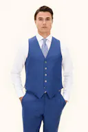 Regular Fit Plain Weave Vest