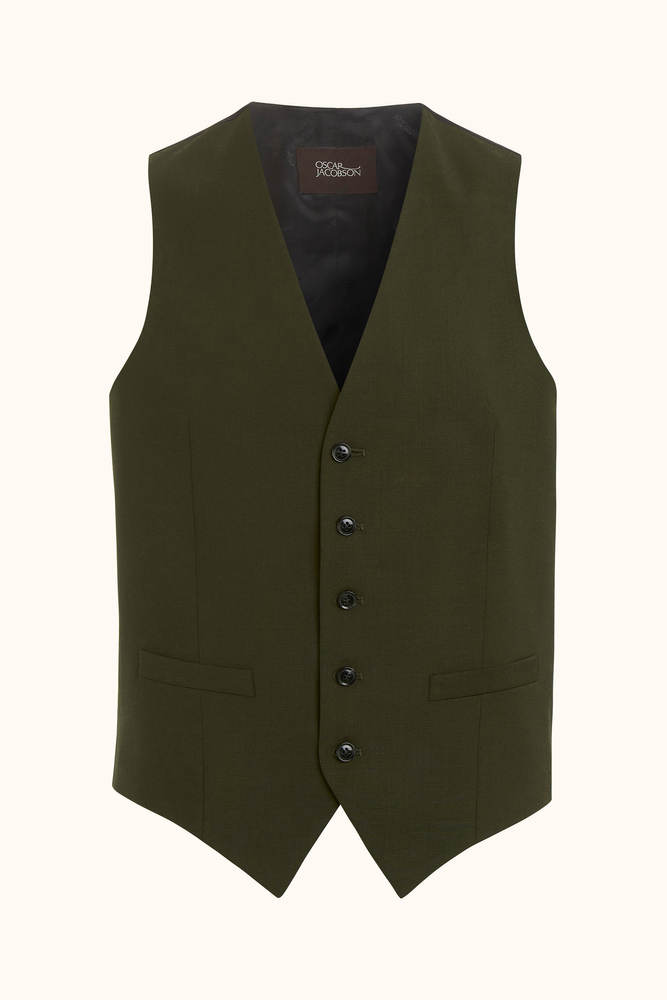 Regular Fit Microstructure Vest
