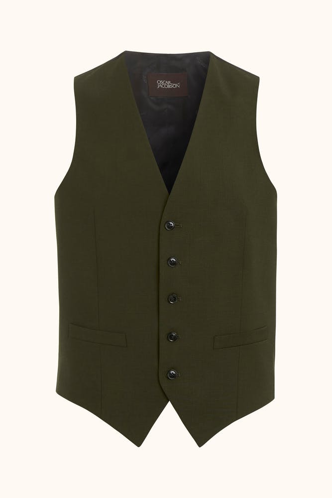 Regular Fit Microstructure Vest
