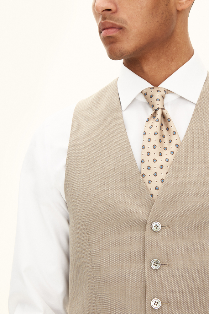 Regular Fit Structured Traveller  Waistcoat