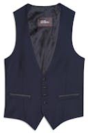 Regular Fit Tuxedo Microstructure Waistcoat