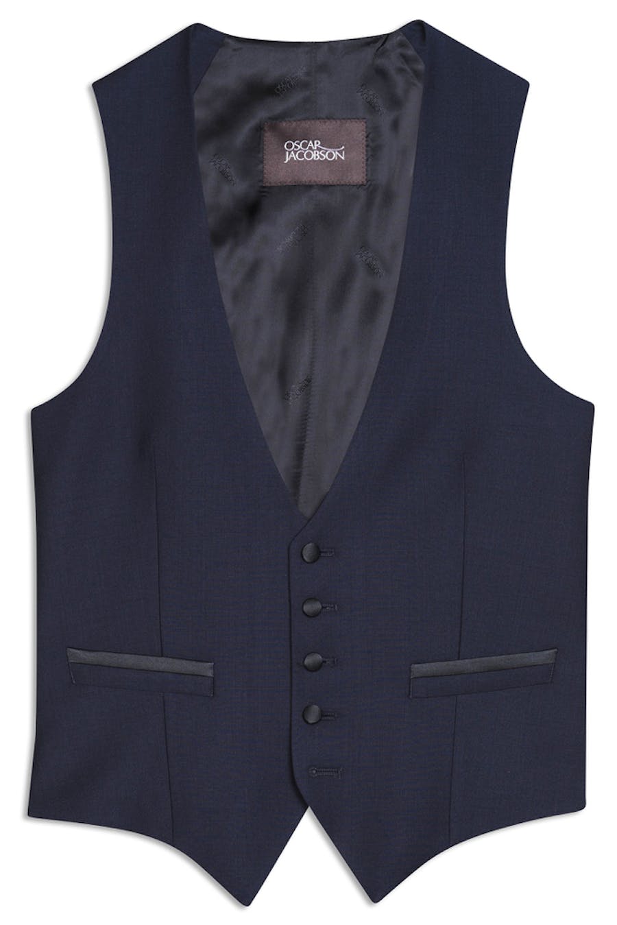 Regular Fit Tuxedo Microstructure Waistcoat