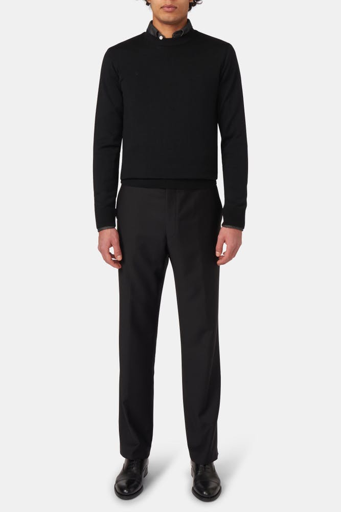 Regular Fit Microstructure Bukser Høj Talje