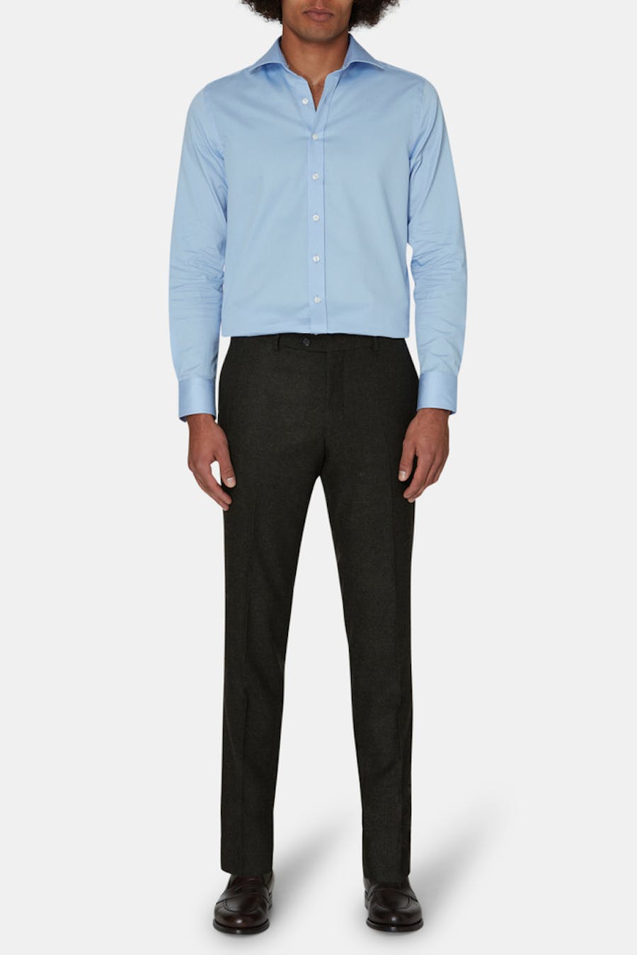 Slim Fit Bukser Borstad Uld