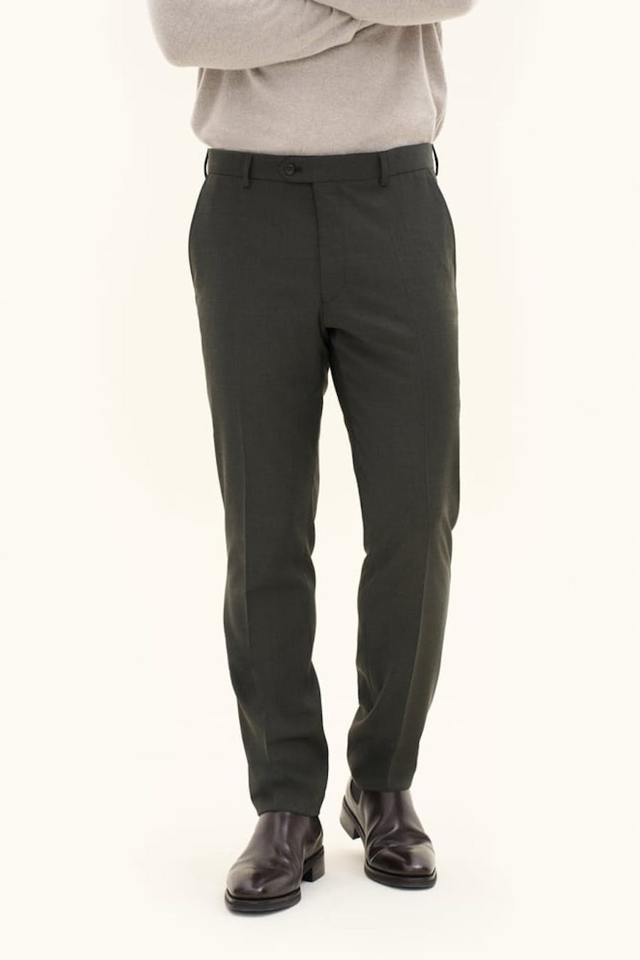 Slim Fit Microstructure Trousers