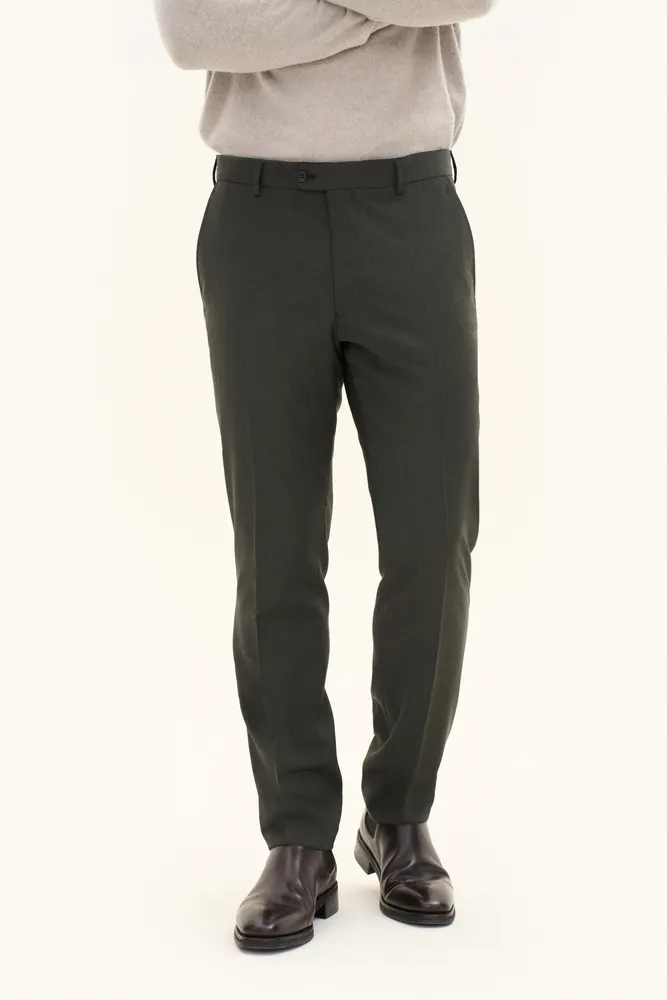 Slim Fit Microstructure Trousers