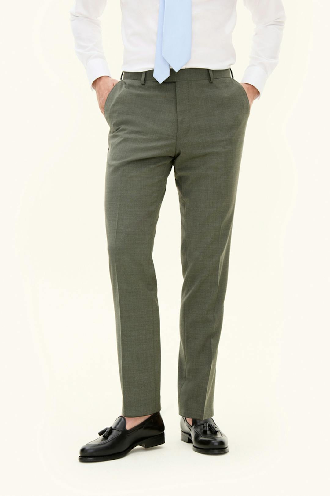 Slim Fit Microstructure Trousers