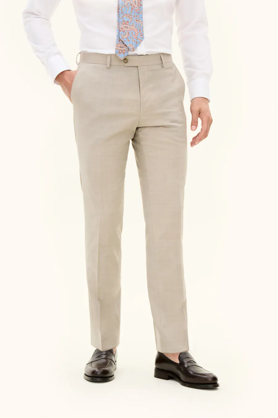 Slim Fit Microstructure Byxor