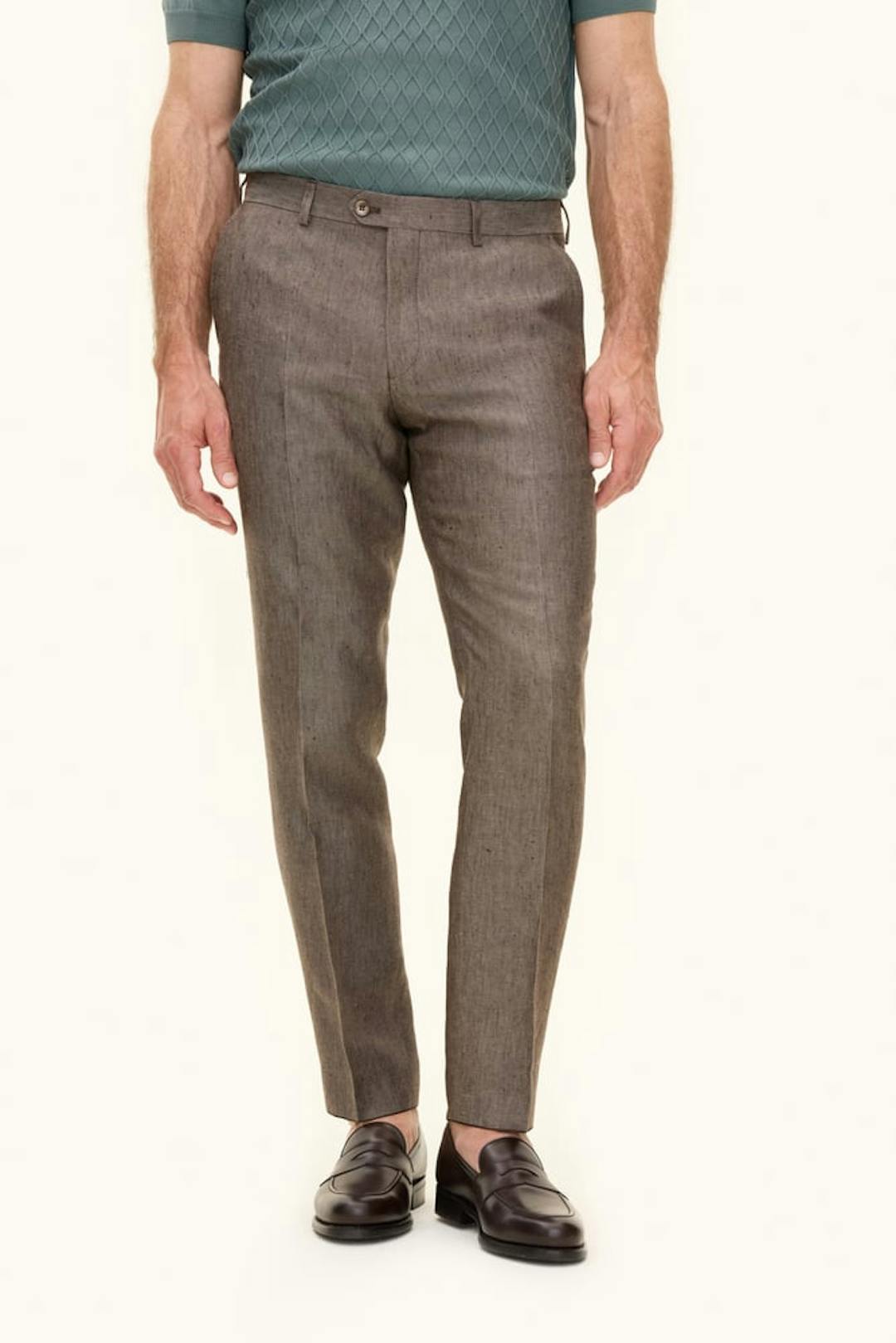 Slim Fit Linnebyxor