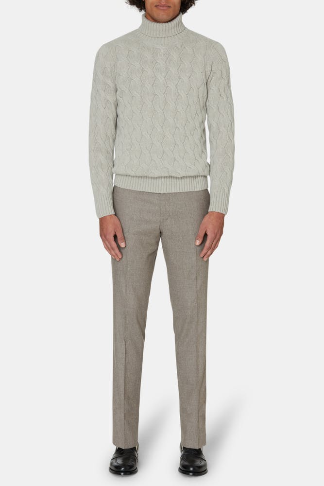 Slim Fit Flanellbukser