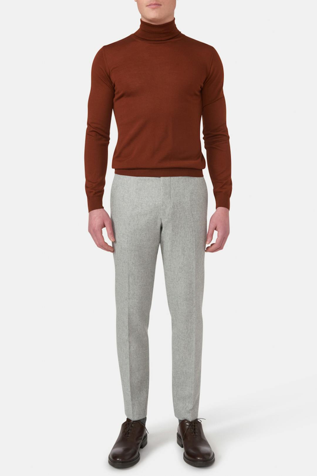 Slim Fit Flanellbyxor