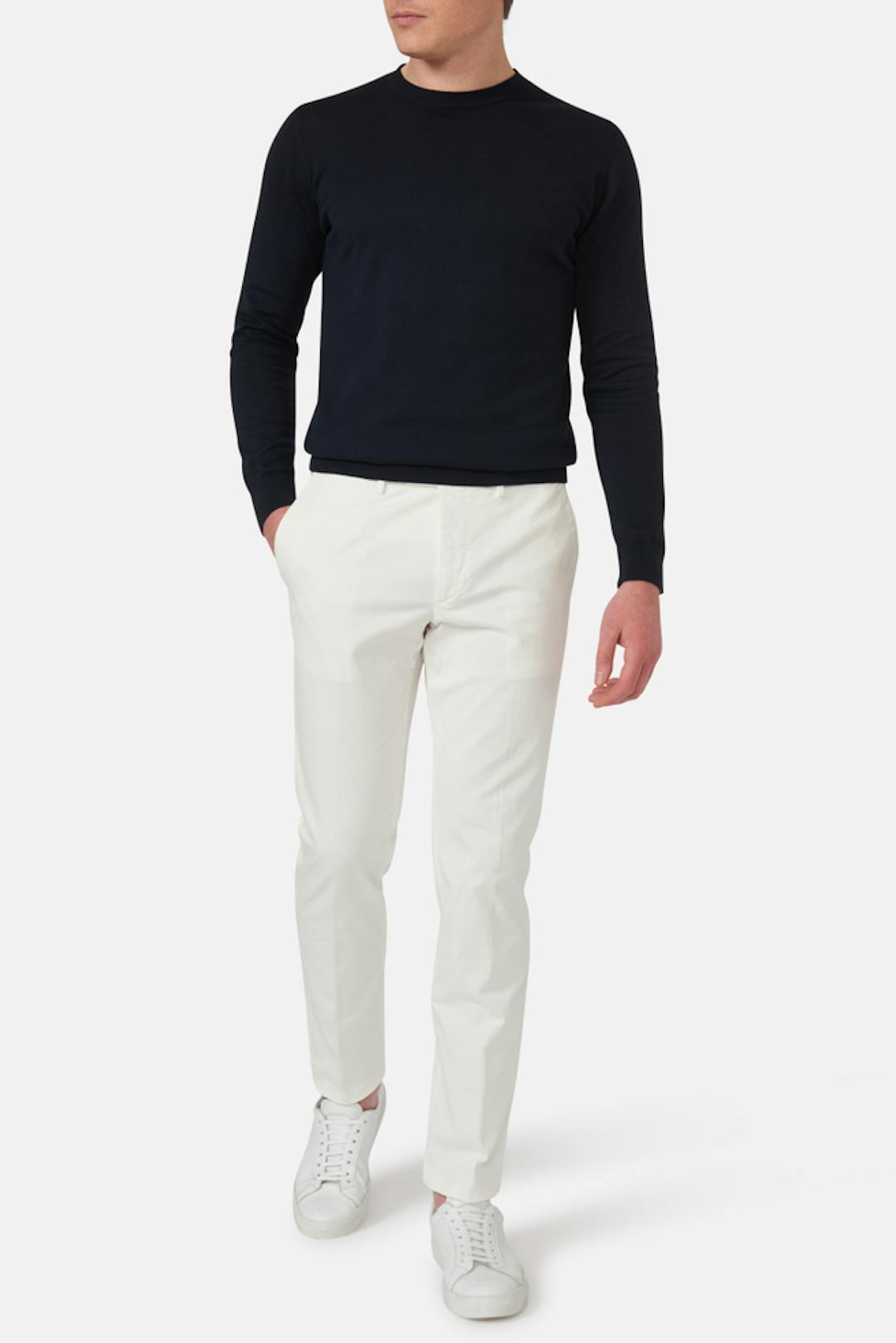 Slim Fit Twill Trousers