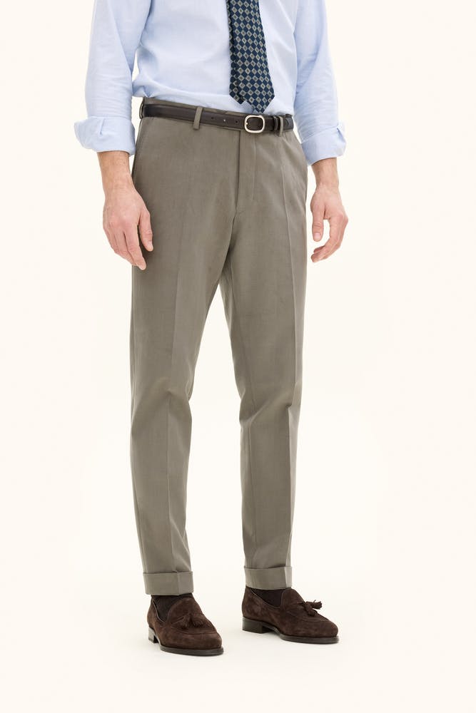 Slim Fit Bukser Børstet Twill