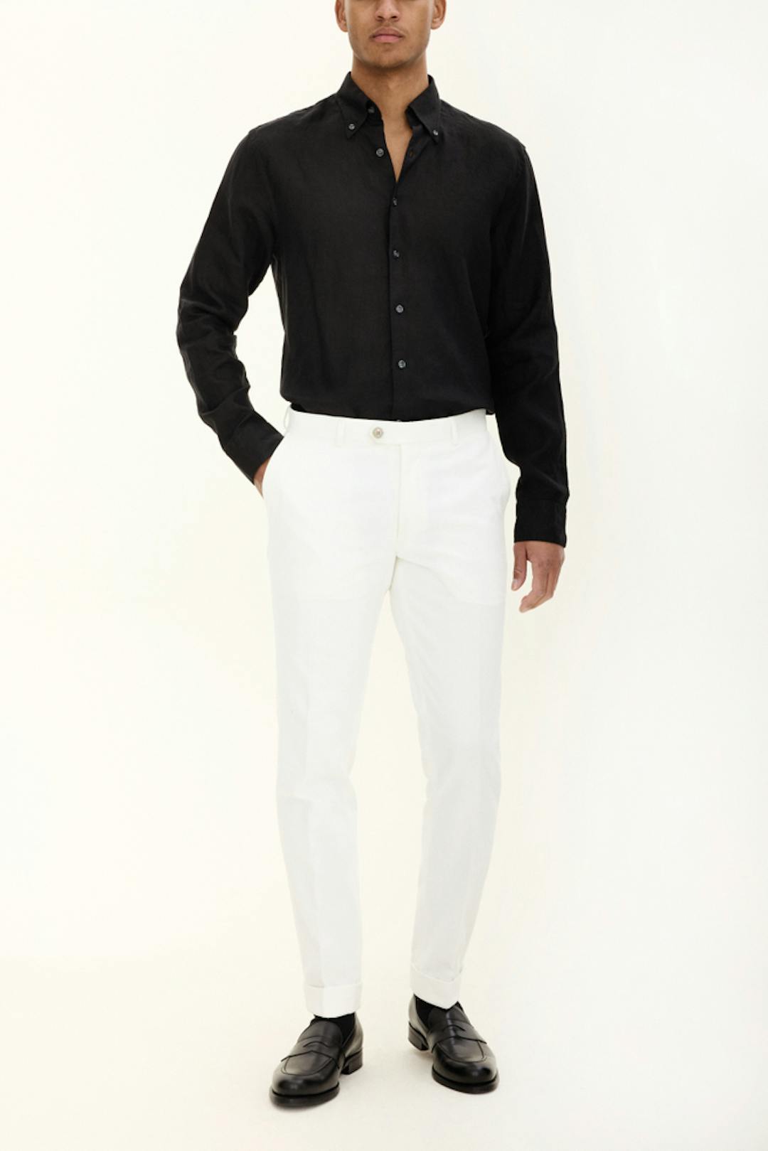 Slim Fit Bukser Børstet Twill