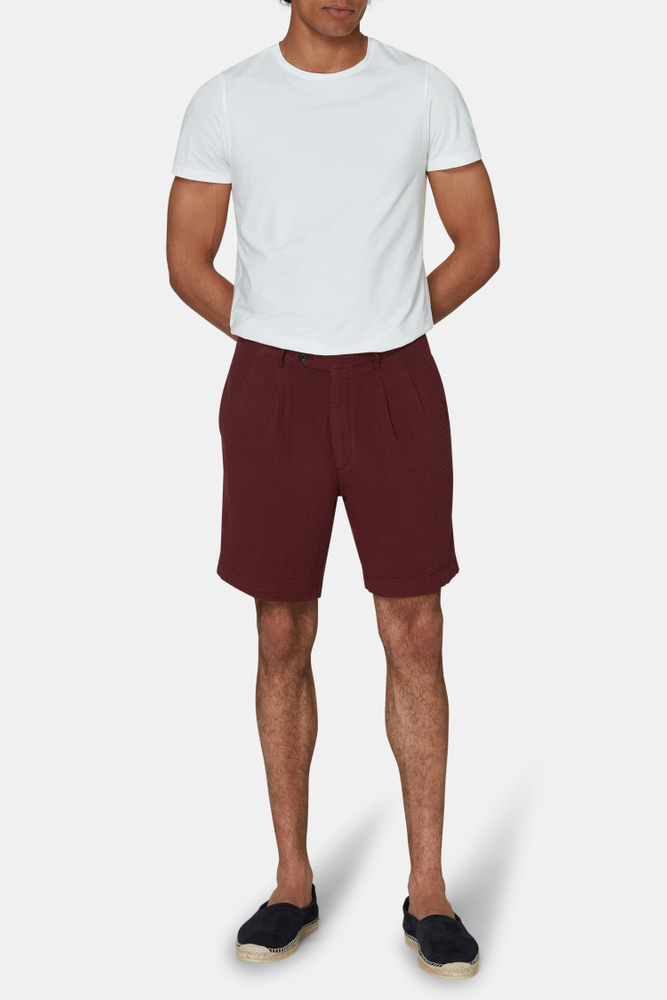 Wide Fit High Waist Shorts Red Oscar Jacobson
