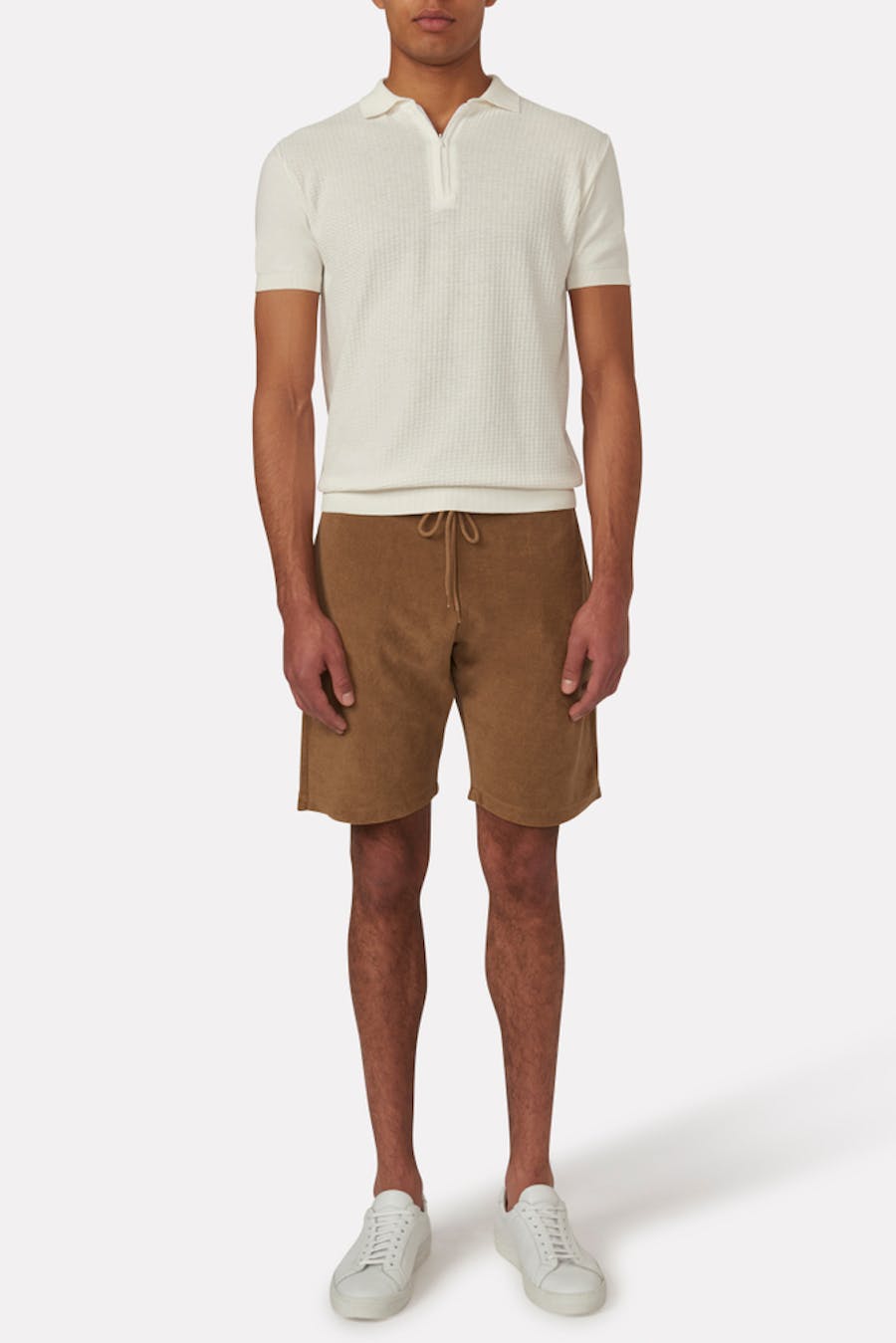 Slim Fit Frotté Shorts