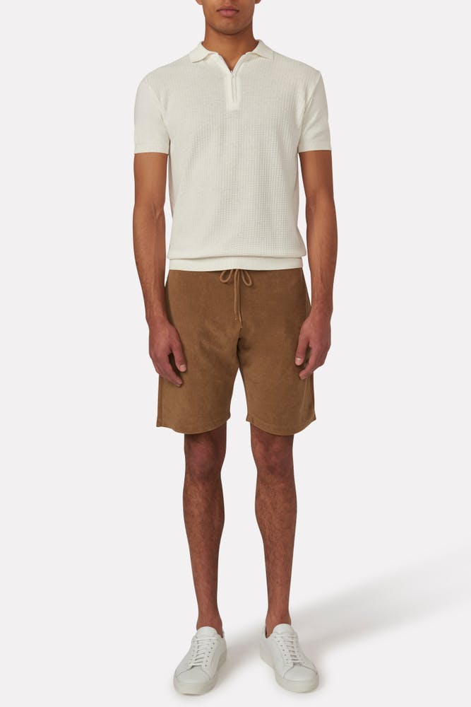 Slim Fit Frotté Shorts