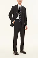 Regular Fit Microstructure Byxor Hög Midja