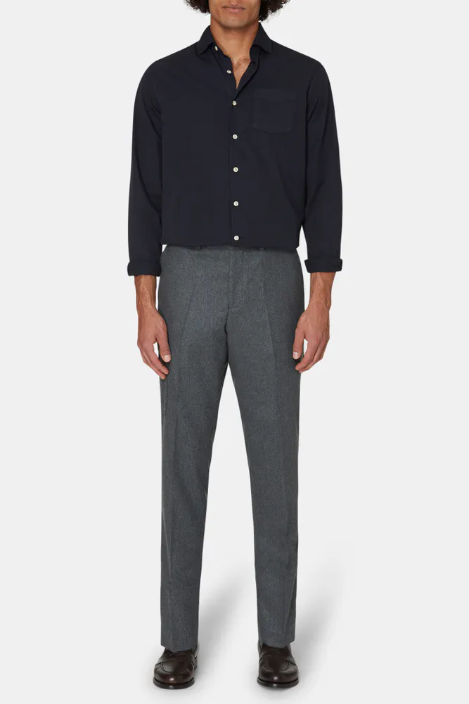 Regular Fit Flanellbyxor