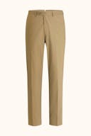 Regular Fit High Waist Twill Trousers