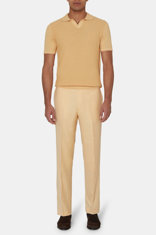 Regular Fit Trousers Yellow Oscar Jacobson