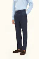 Regular Fit High Waist Linen Trousers