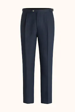Regular Fit High Waist Linen Trousers