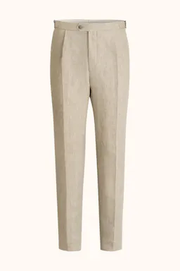 Regular Fit Linnebyxor Hög Midja