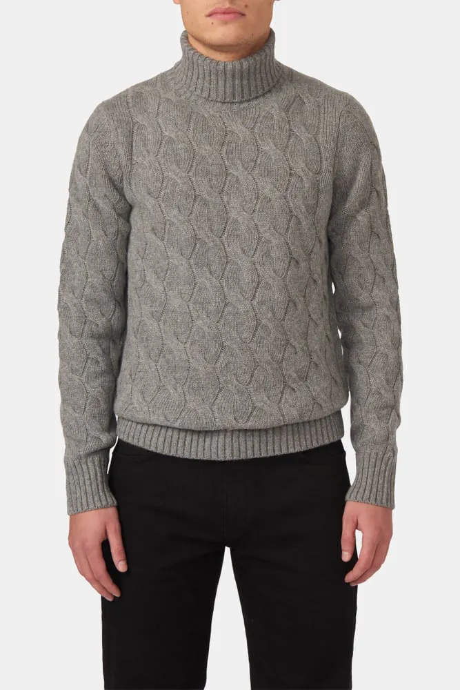 Regular Fit Kabelstickad Polotröja