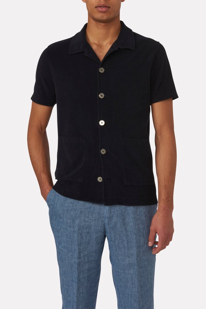 Regular Fit Terry Short Sleeve Shirt