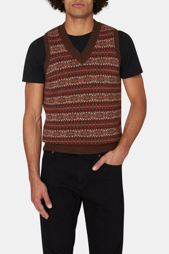 Regular Fit Väst Ullblandning