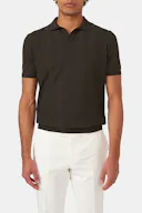 Slim Fit Strukturerad Stickad Piké