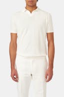 Slim Fit Strukturerad Stickad Piké