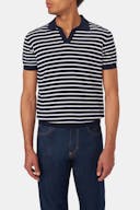 Regular Fit Stripet Strikket Polo