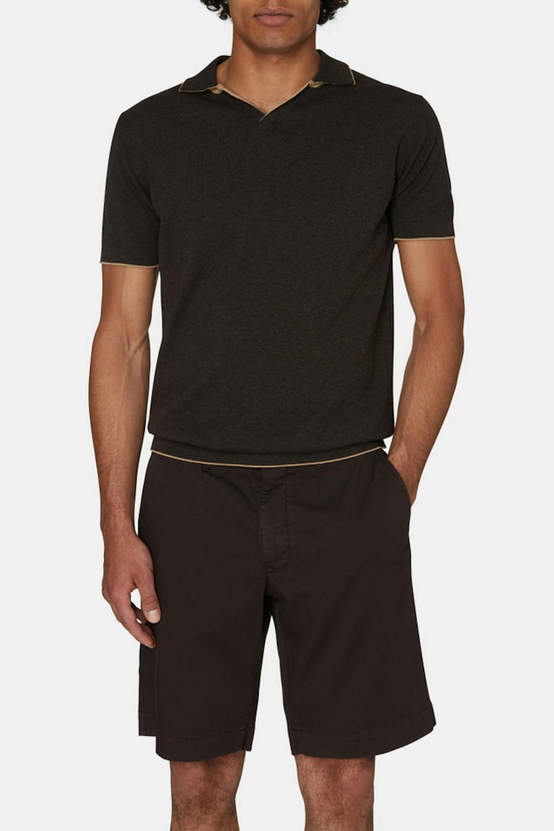 Regular Fit KontrastStrikket Piké