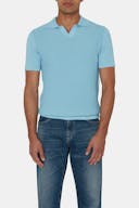 Slim Fit Structured Knit Poloshirt