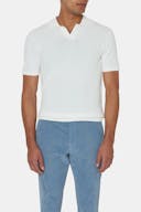 Slim Fit Structured Knit Poloshirt