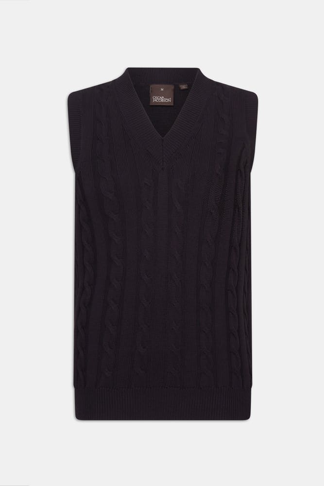 Regular Fit Kabelstrikket Vest