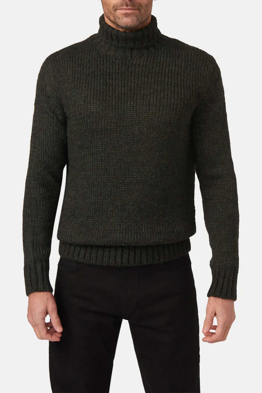 Regular Fit Heavy Knit Rollneck