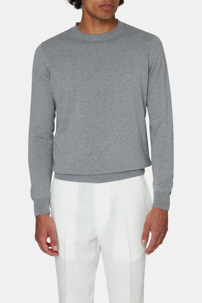 Regular Fit Rundhalset Melert Genser