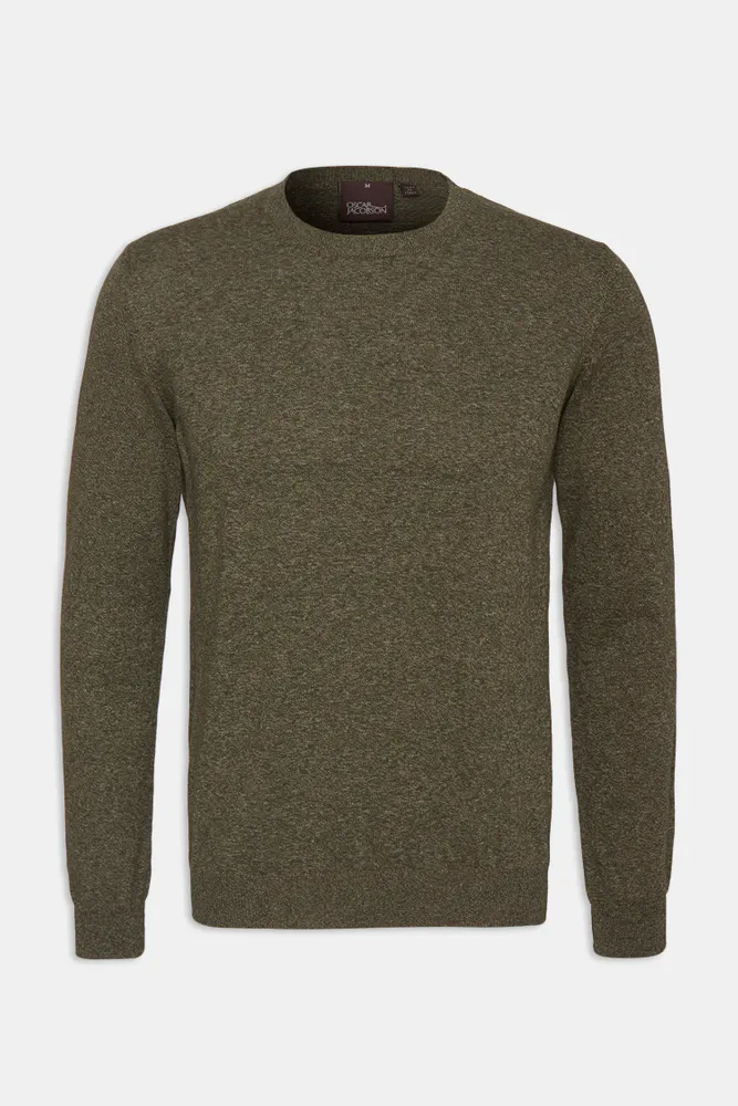 Slim Fit Rundhalset Melert Genser
