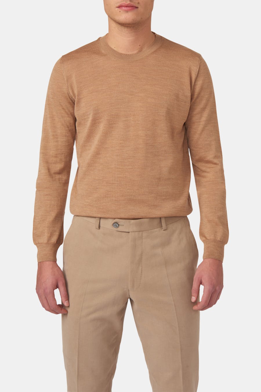 Slim Fit Rundhalset Genser Extra Fine Merinoull