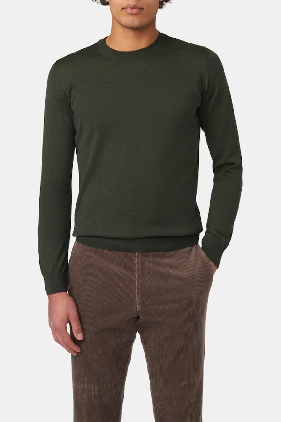 Slim Fit Extra Fine Merino Wool Roundneck
