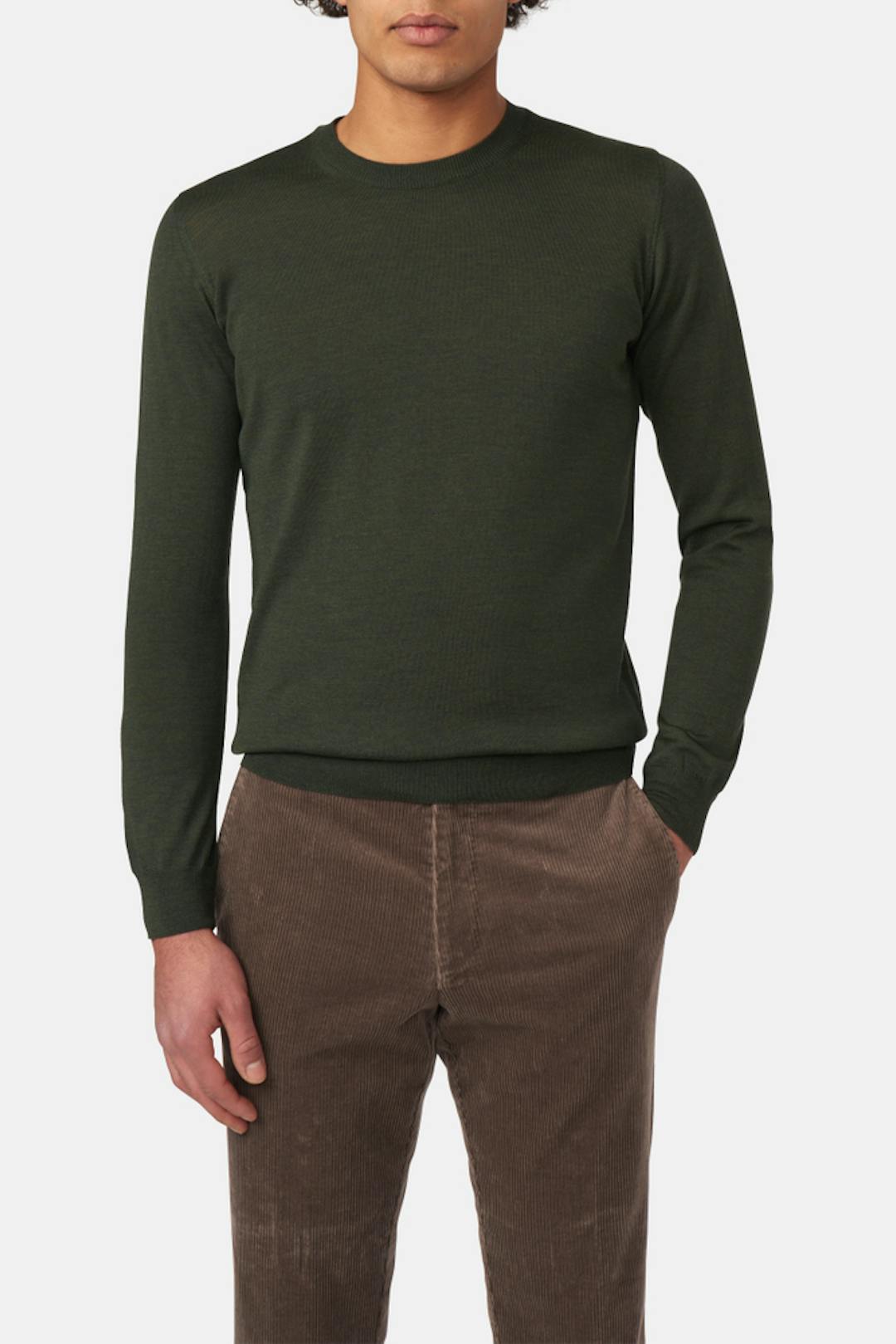Slim Fit Extra Fine Merino Wool Roundneck