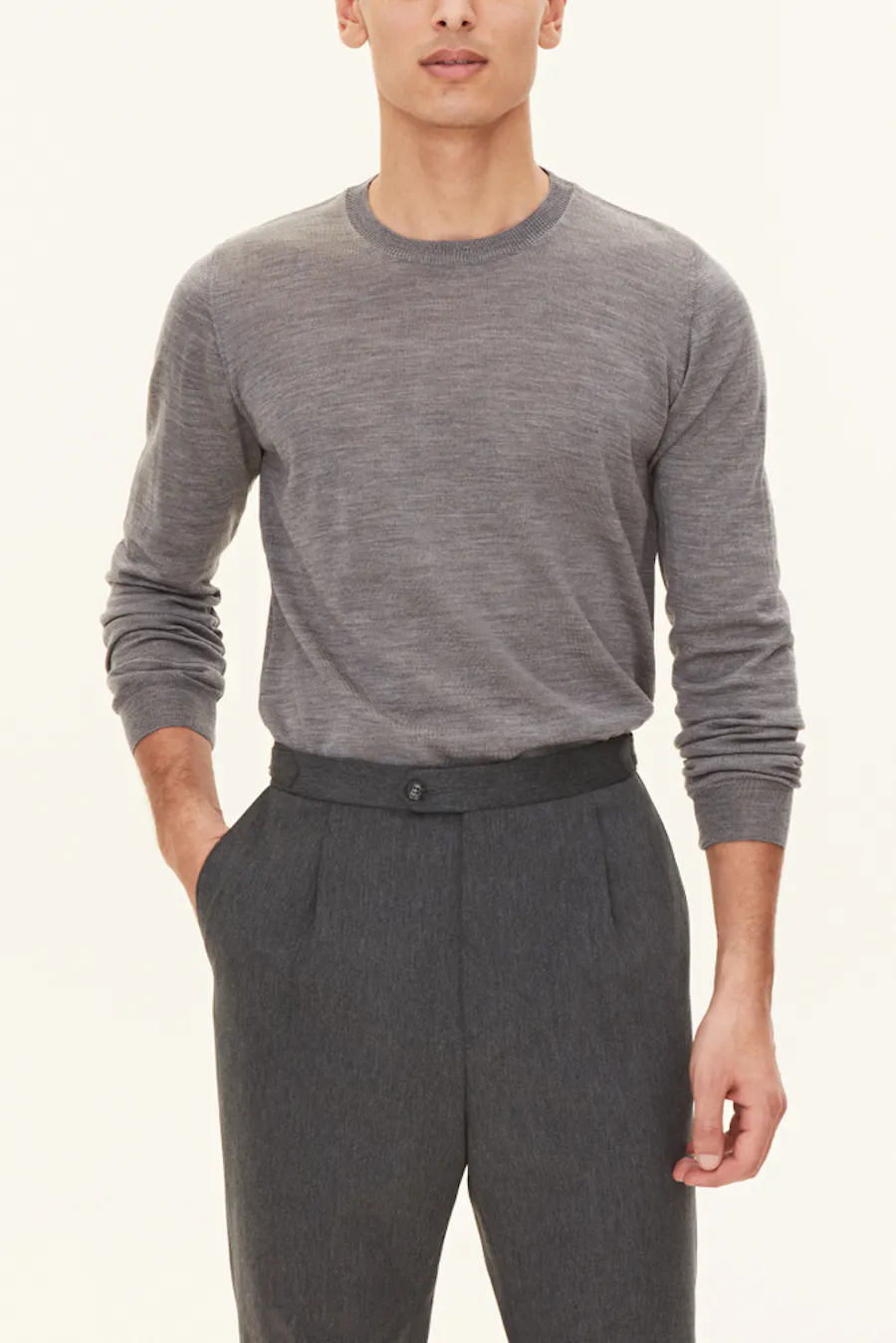 Slim Fit Extra Fine Merino Wool Roundneck