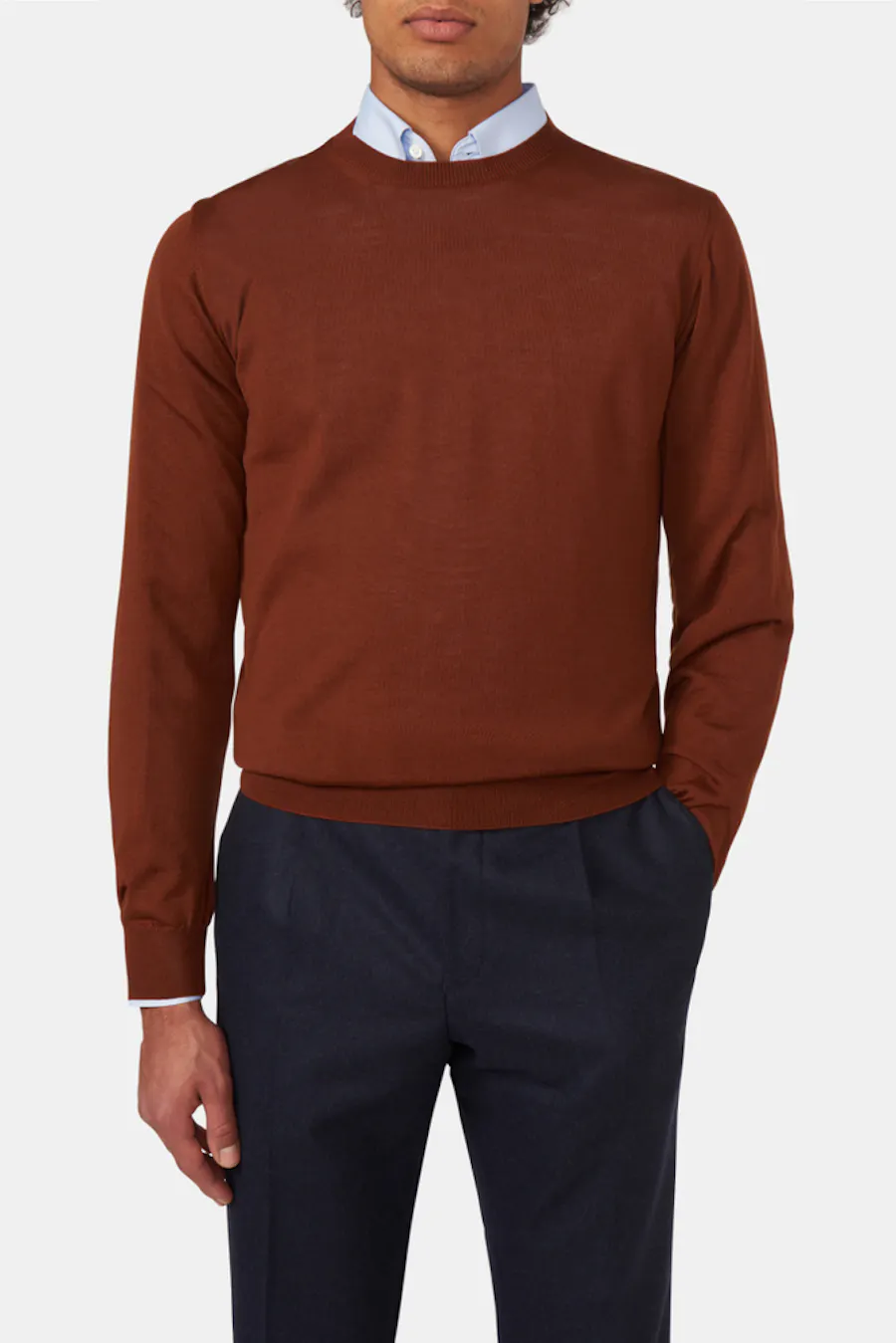 Slim Fit Extra Fine Merino Wool Roundneck
